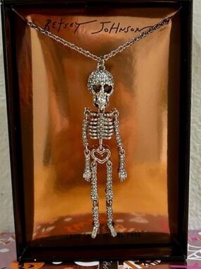 Betsey Johnson skeleton necklace